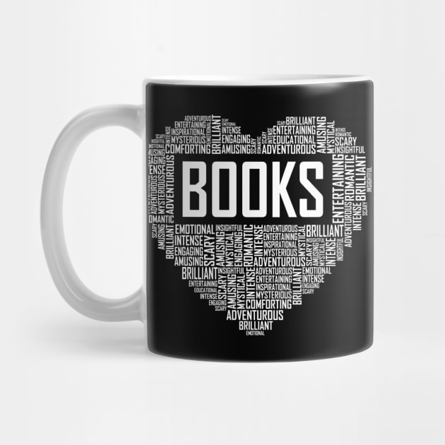 Books Heart by LetsBeginDesigns